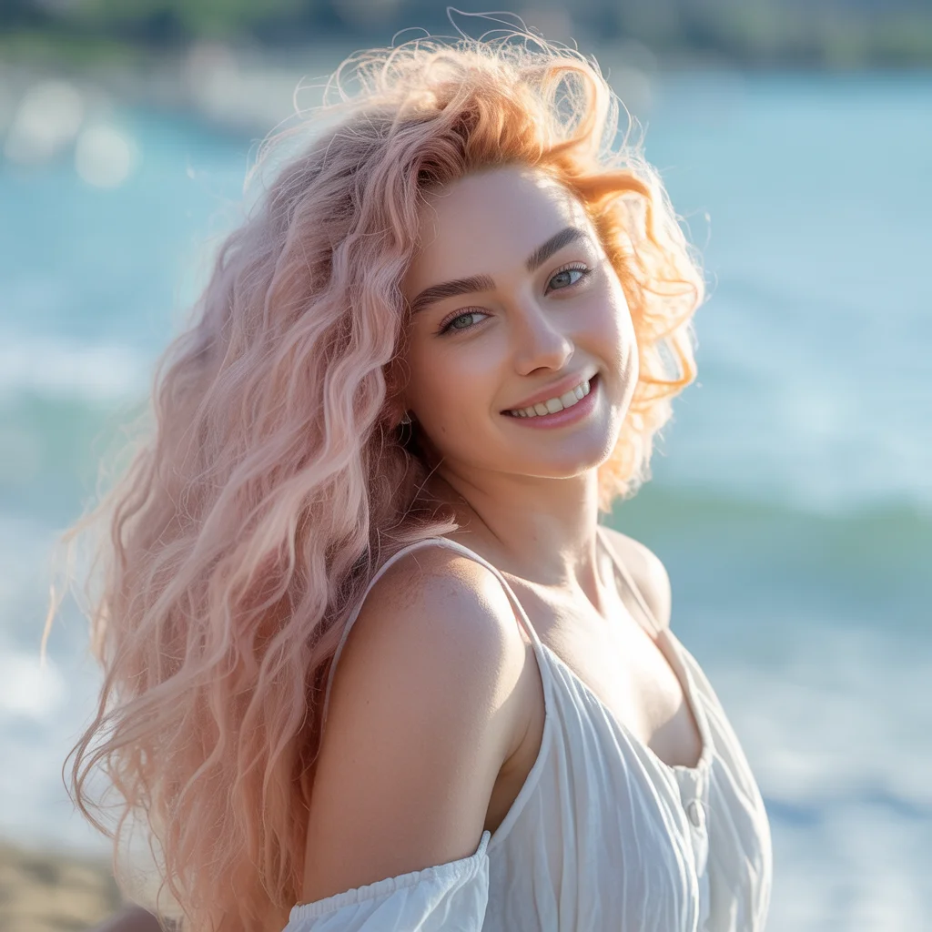 Pink hair long - long straight pink hair transformation