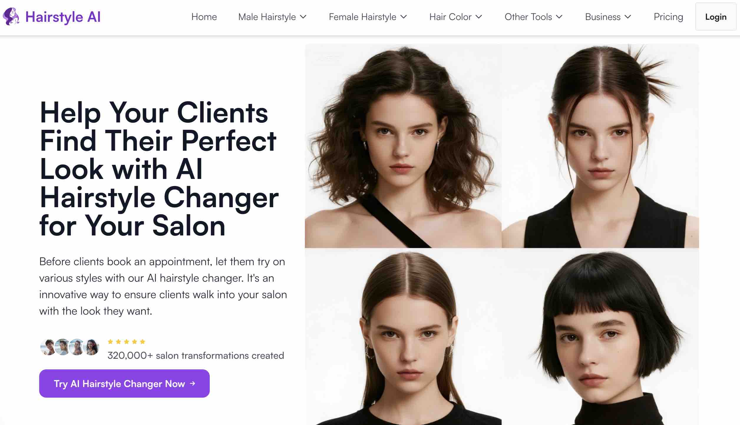 How to use AI hairstyle changer for salon clients